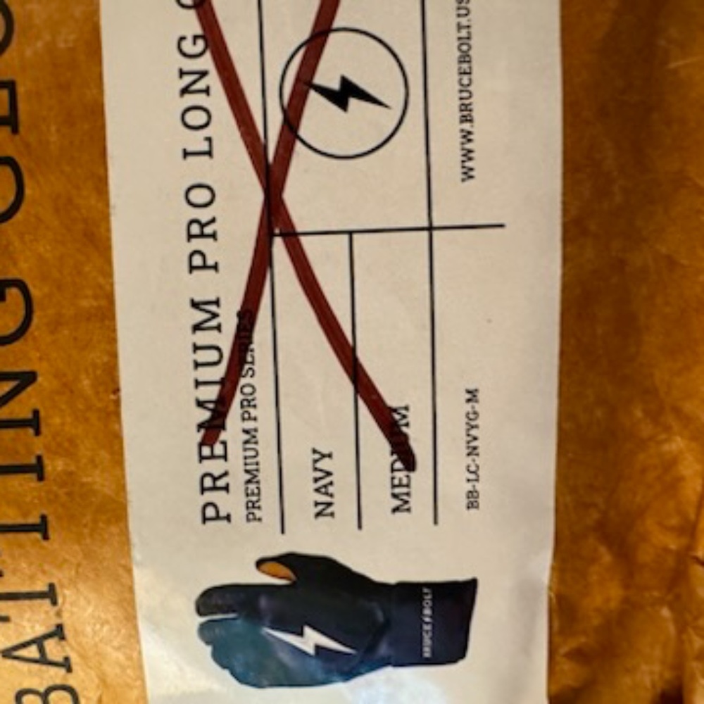 Bruce Bolt Batting Gloves